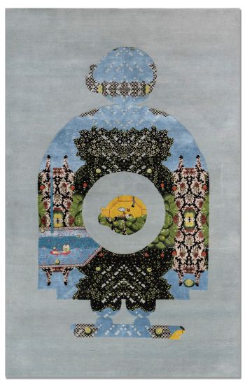 handgeknüpfter Orienteppich Eterno-Princess Pea aus Indien Maß 240x150 cm